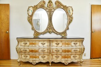 Rococo Long Dresser With Mirror