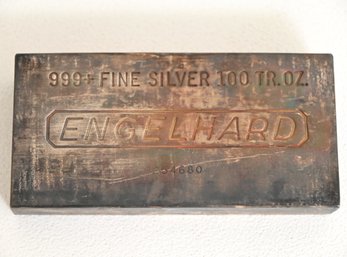 Engelhard 100 TROY Oz Fine Silver Ingot (109.8 Oz)