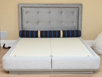 Queen Nailhead Custom Bed Frame Platform