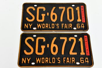 Worlds Fair License Plates