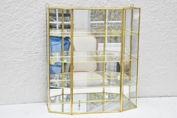 Mirror And Glass Wall Hung Display Case