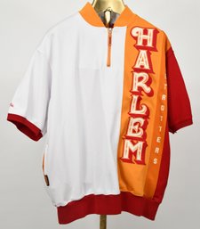 Harlem Globetrotters 1/4 Zip Warmup Shirt Mens Size XL