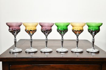 Chrome Multi Colored Drink-ware Set