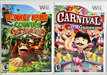 Nintendo Wii Games - Donkey Kong And Carnival