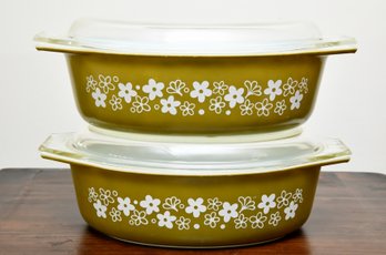 Vintage Pyrex Casserole Dishes With Covers