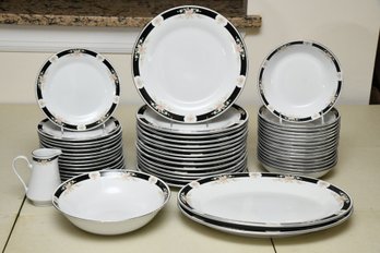 Crown Ming Dish Set (48 Pieces)