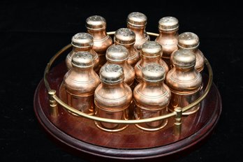 Collection Of Brass Salt Shakers