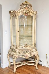 Carved Wood Rococo Side Cabinet