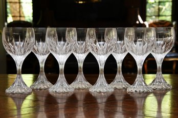 8 Baccarat Massena Crystal Wine Glasses