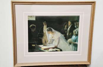 Marriage Signing Framed