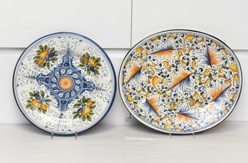 Large Portuguese Ceramic Serving Dishes