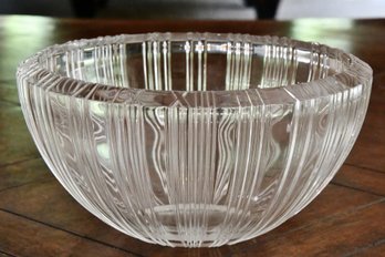Heavy Tiffany & Co. Roman Numeral Crystal Bowl