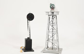 Rotary Beacon And Antique Pre-war Operating Block Signal