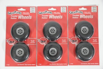 Great Planes Treaded Rubber Wheels