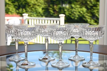 6 Toscany 24 Fine Lead Crystal Champagne Glasses