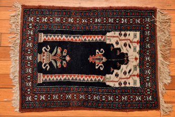 Hand Woven Wool Persian Prayer Carpet