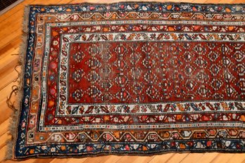 Kilim Antique Hand Woven Persian Runner 3.5 X 14