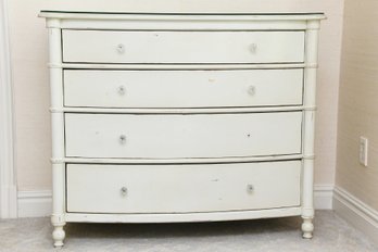 Classic Lowboy White Painted Chest Of Drawers