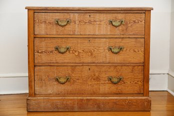 Thin Oak 19th Century Chest Of Drawers For Restoration