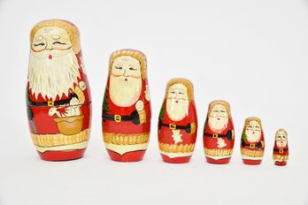 Santa Clause Russian Nesting Dolls