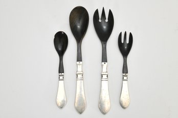 Sterling Silver Serving Utensils Attributed To Georg Jensen