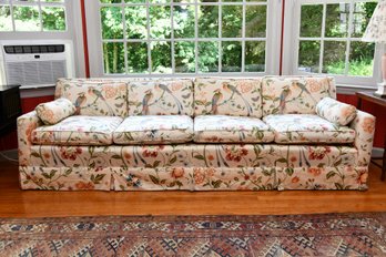 Mid Century 4-seat Sofa In Chinoiserie Pattern Chintz From The Doris Duke Estate