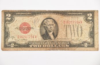 1 Two Dollar Bill