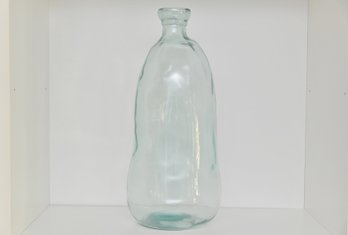 Blue Recycled Glass Handmade Spanish Vase