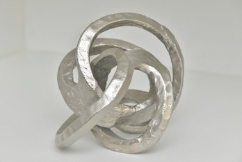 Metal Pretzel Sculpture