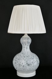 Murano Art Glass Splatter Table Lamp With Shade