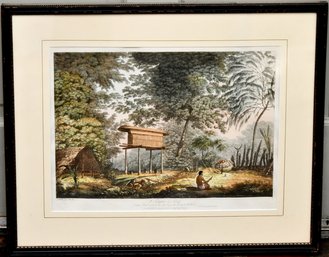 19th Century (1809) Hand Colored Engraving Captain Cook's Voyages