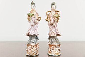 Pair Of Porcelain Asian Figurines