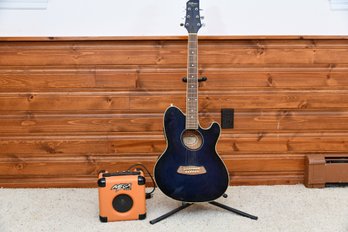 Ibanez Acoustic Guitar With Amp