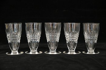Val St Lambert Juice Glasses- Set Of 5