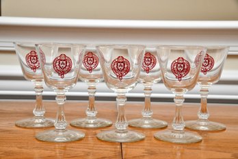 Vintage Fordham University Wine Glasses