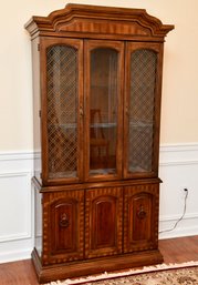 Handsome Lighted China Cabinet