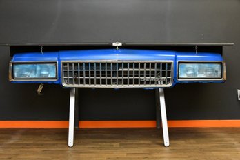 Custom Blue Chevy Grill Accent Table