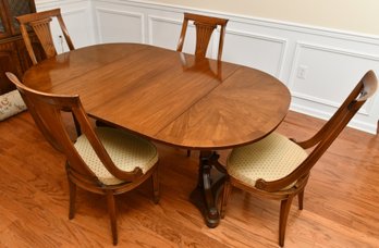 Mid Century Empire Dining Table And Chairs