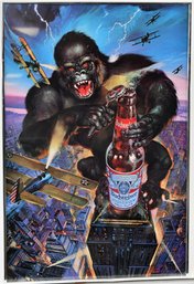 1985 King Kong Budweiser Poster