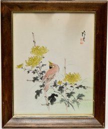 Asian Bird Watercolor