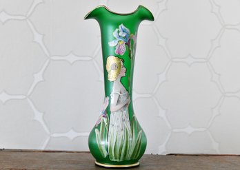 Green Vase With Woman
