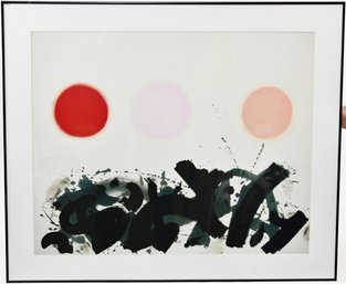 Adolph Gottlieb 1998 Abstract Expressionist Lithograph Print Framed Museum Poster ' Apaquogue ' 1961