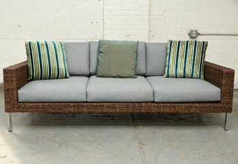 All Weather Wicker Sofa