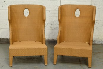 High Back Outdoor Wicker Chairs