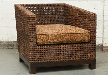 Wicker Chair With Cushion