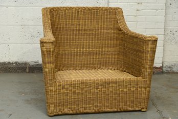 Outdoor Resin Wicker Lounge Chair - No Cushion