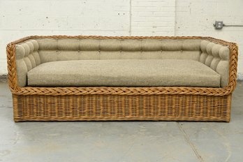 Wicker Sofa With Cushion