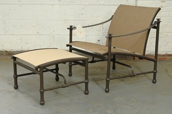 Brown Jordan Chair And Ottoman