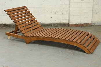 Low Teak Chaise