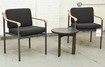 Danao Outoor Chairs With Brown Jordan Side Table